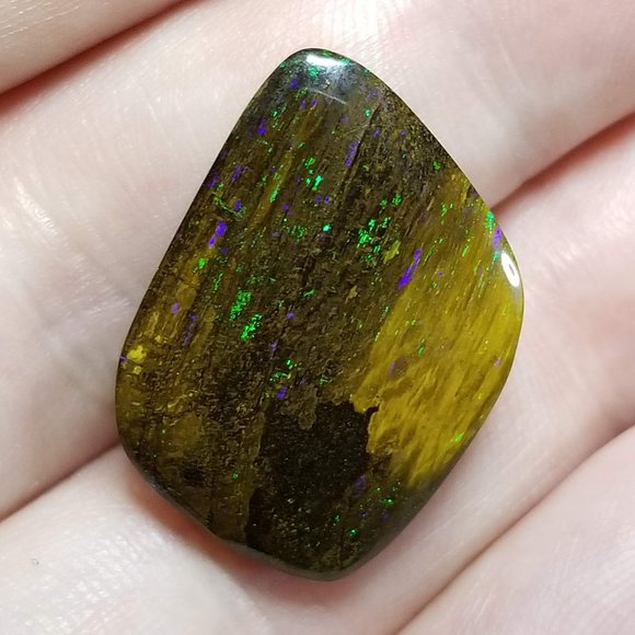 Stellar Australian Koroit Opal * 25.41 x 19.06 x 4.61mm * flashy boulder opal - Picture 13 of 17